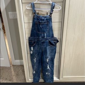 Forever 21 denim overalls